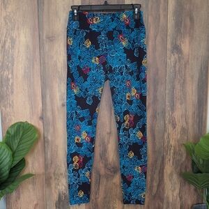 LuLaRoe Multicolor Patterned Leggings O/S       P299